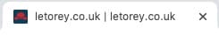 Letorey.co.uk Light Mode favicon in tab