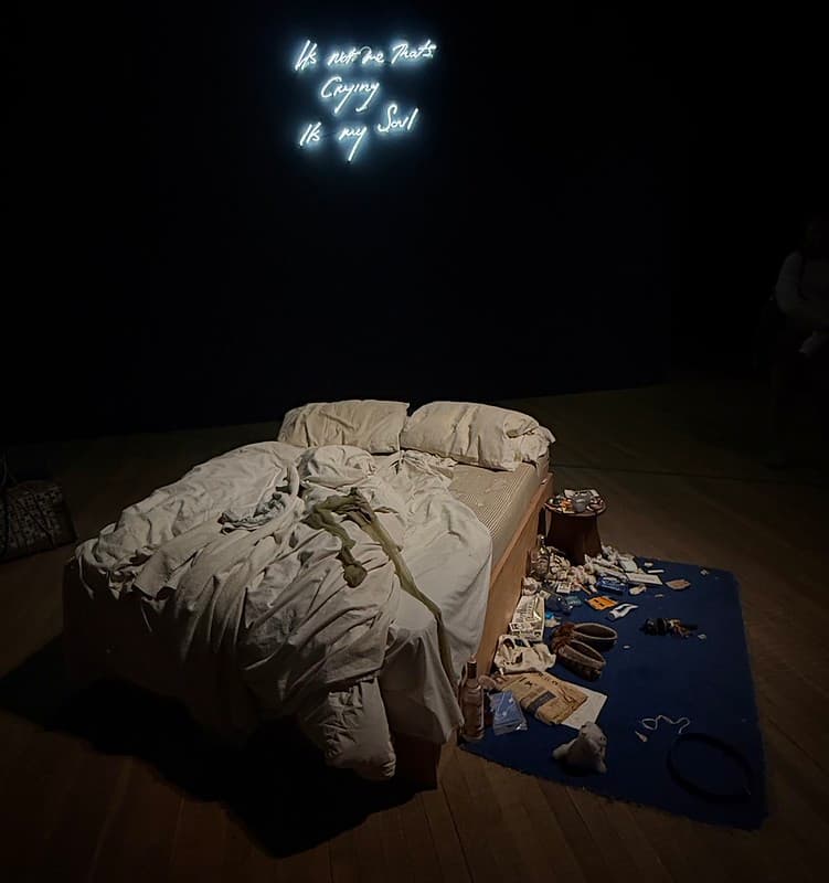 Tracey Emin's Bed, which was shortlisted works for the Turner Prize in 1999